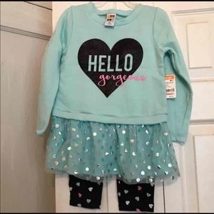 Brand New Little Girl Two Piece Outfit Size 4T